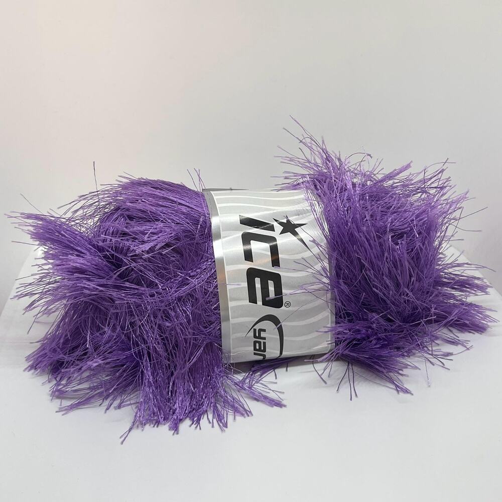 ICE Yarns Long Eyelash Yarn, Lilac (Medium Purple)